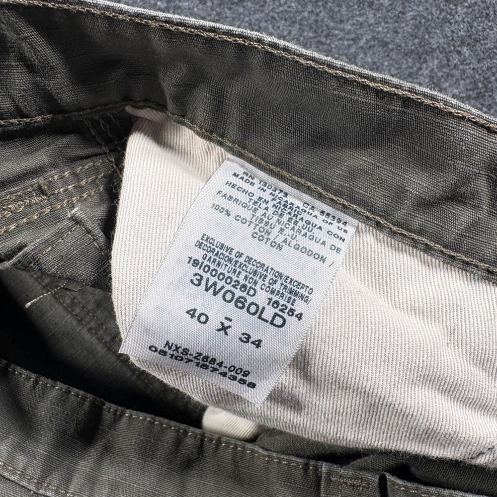 Wrangler Pants Men 40x34 Green RIGGS WORKWEAR Carpenter Cargo Ripstop Utility - Picture 12 of 13